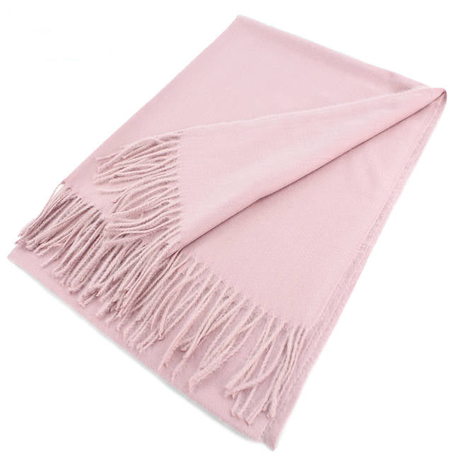 Grand châle style cachemire – couleurs unies