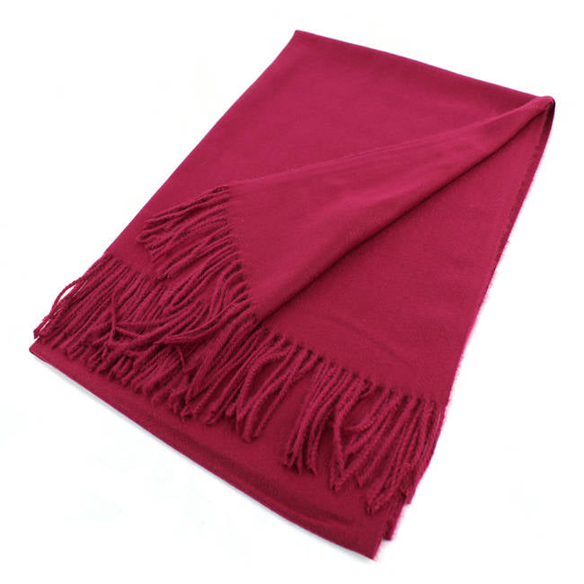Grand châle style cachemire – couleurs unies