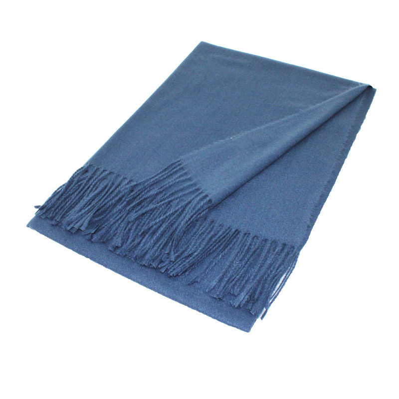 Grand châle style cachemire – couleurs unies