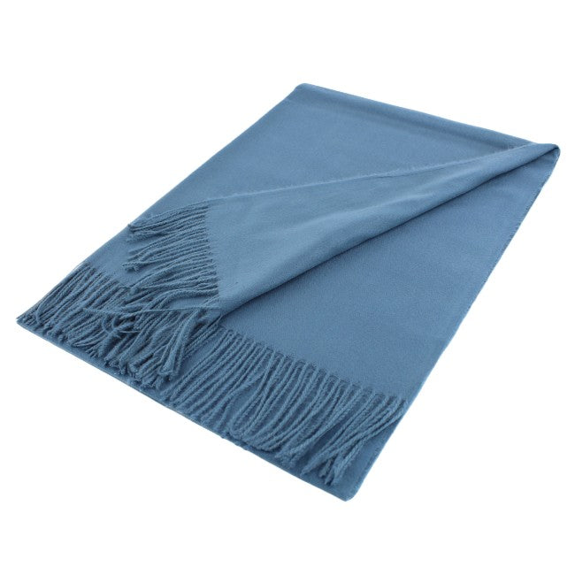 Grand châle style cachemire – couleurs unies