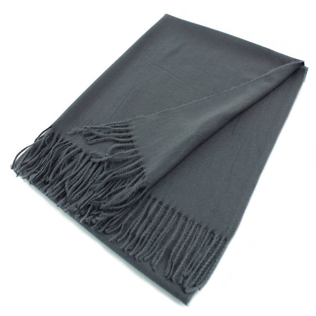 Grand châle style cachemire – couleurs unies