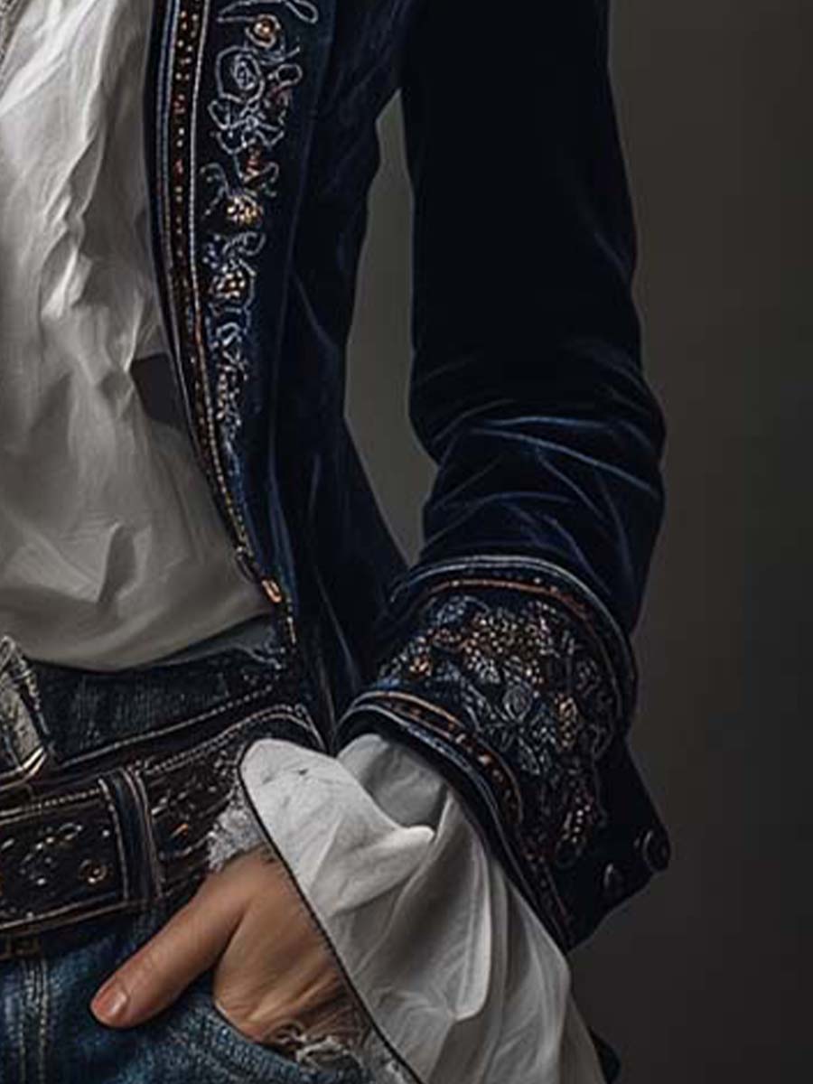 Veste longue vintage pour femme