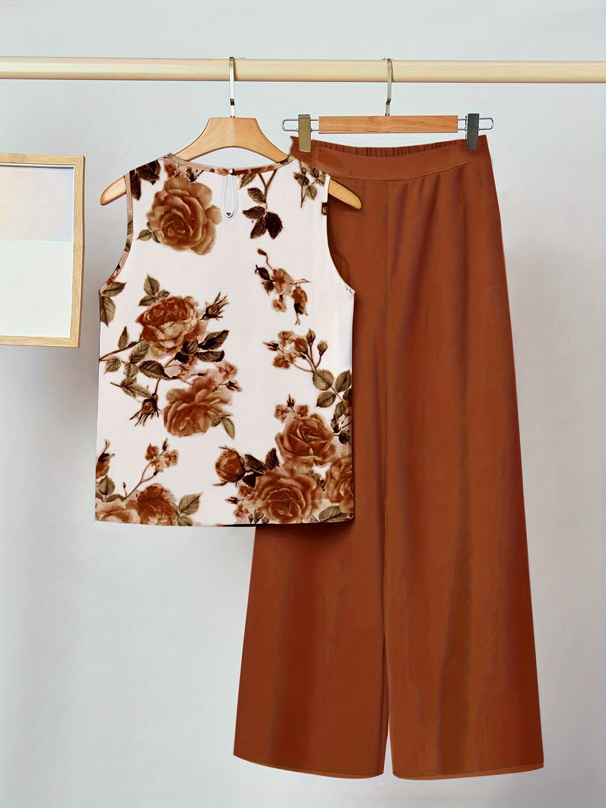 Jasmine | Vintage Brown Floral Set