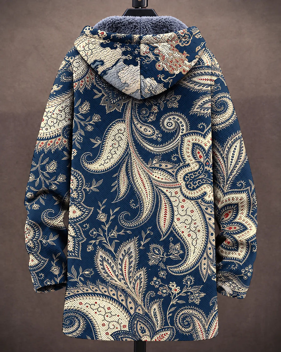Vivienne | Veste à capuchon Cachemire patrimoine