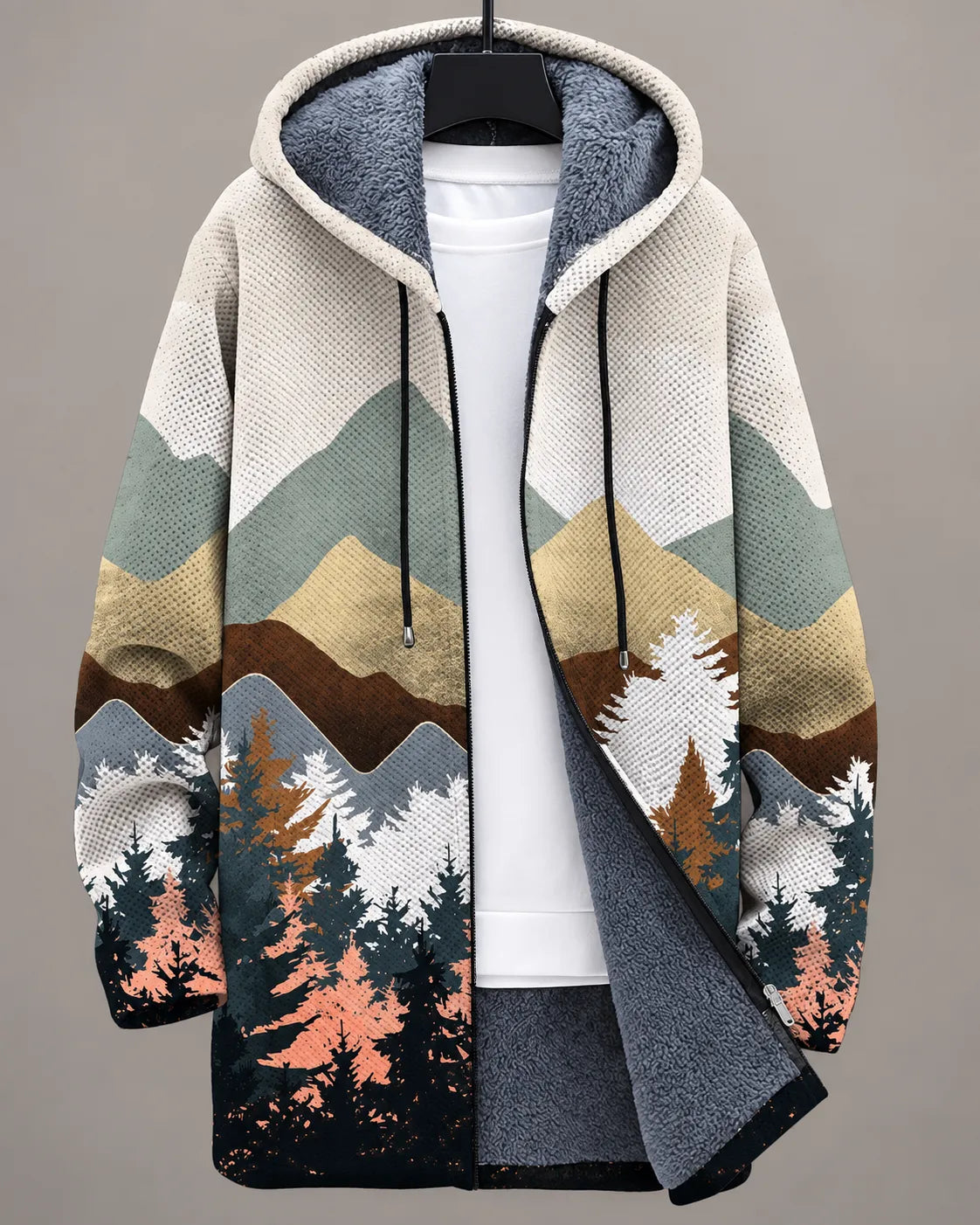 Amara | Veste à capuchon imprimé Patrimoine