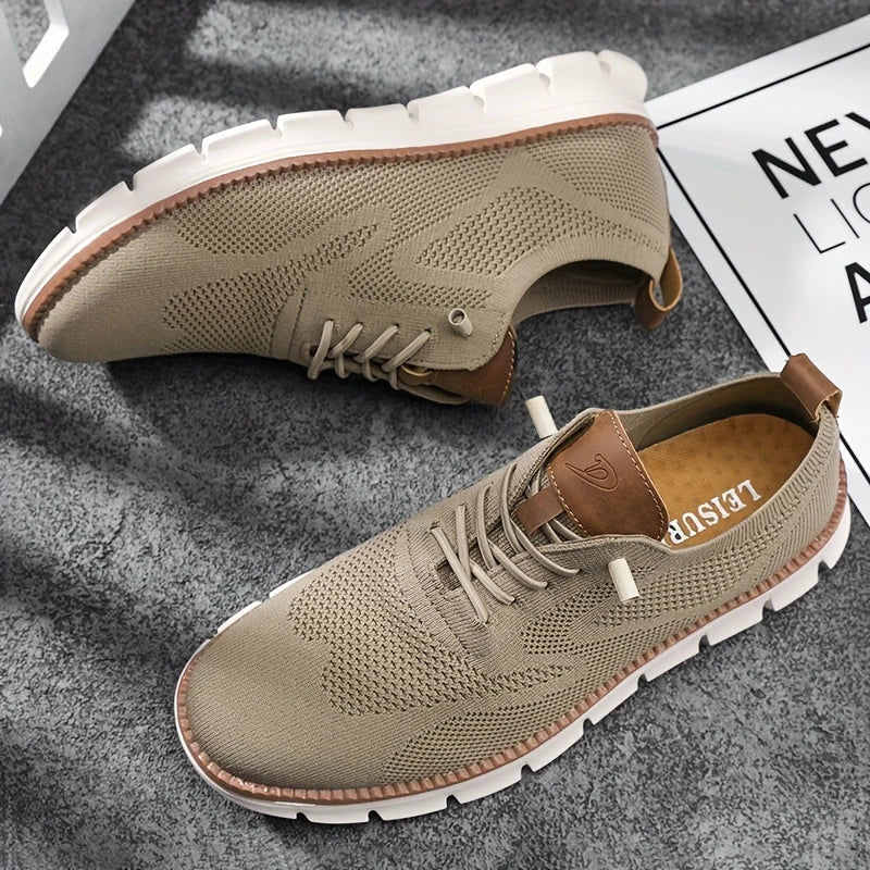 Men’s Breathable Lightweight Lace Up Sneakers