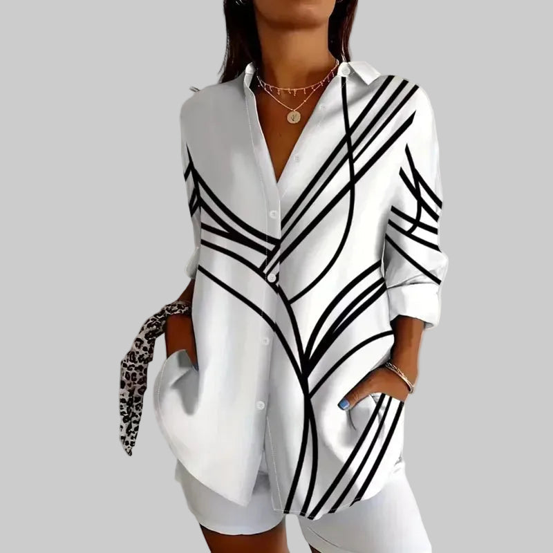 Maristelle | Blouse décontractée de style rétro