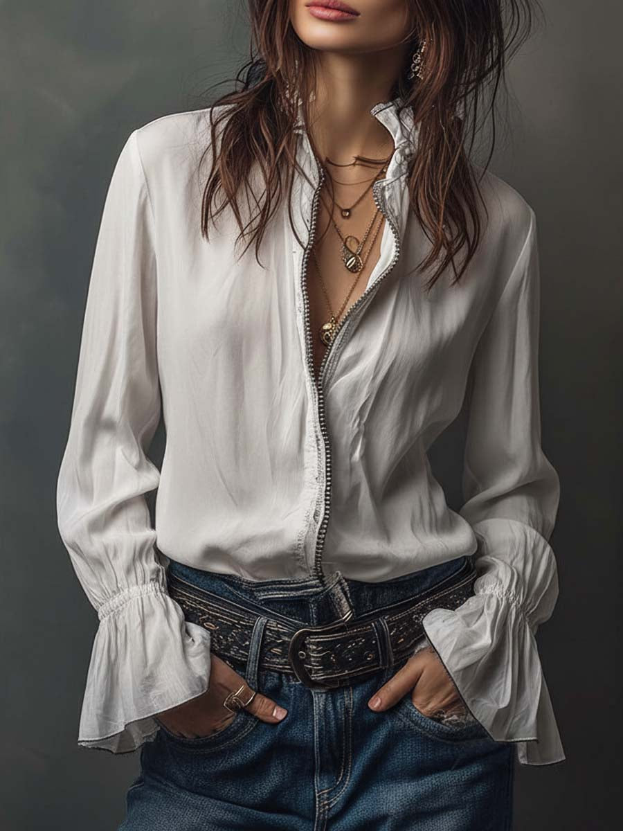 Veste longue vintage pour femme