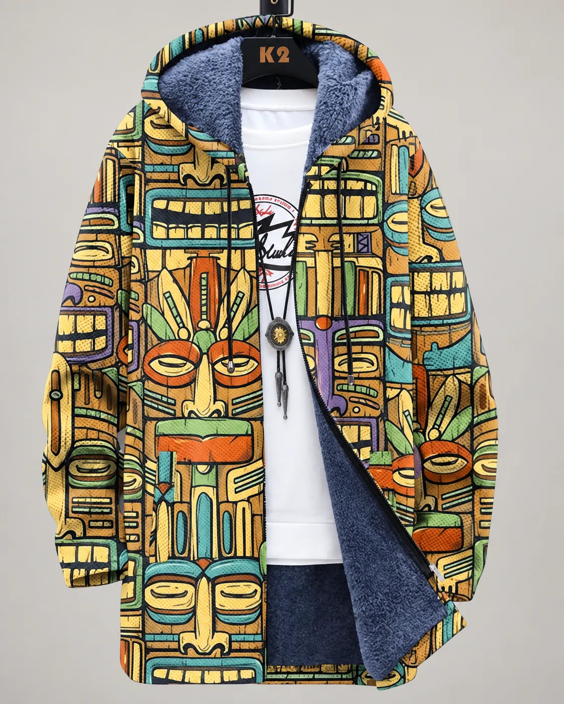 Serena | Veste à capuchon Mosaïque d'art