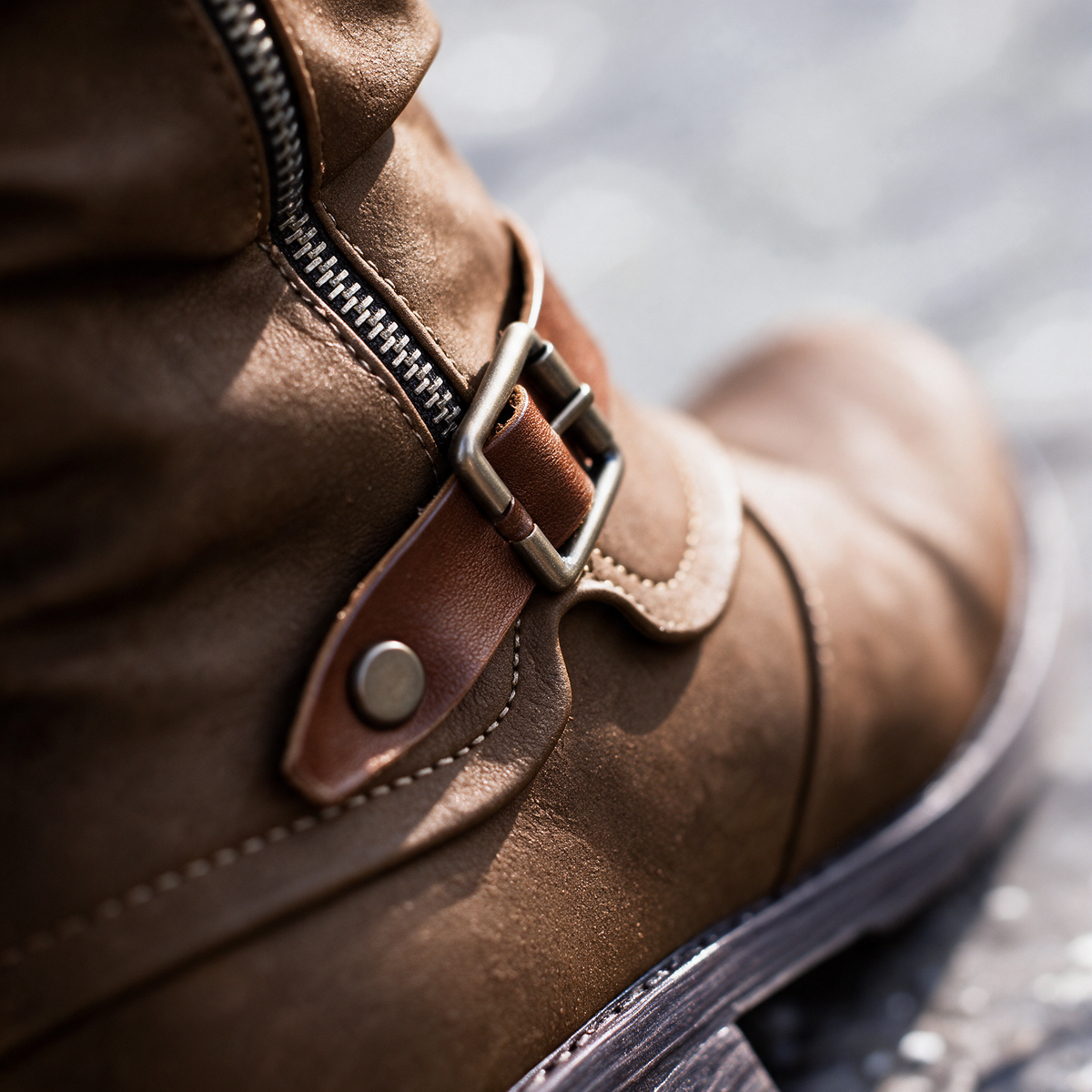 Bottes mi-mollet confortables pour femme
