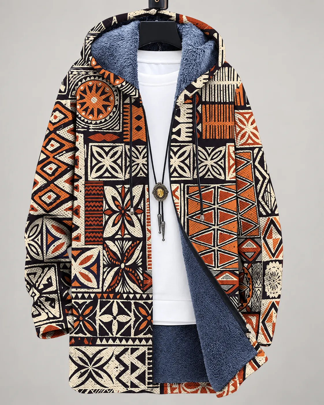 Serena | Veste à capuchon Mosaïque d'art