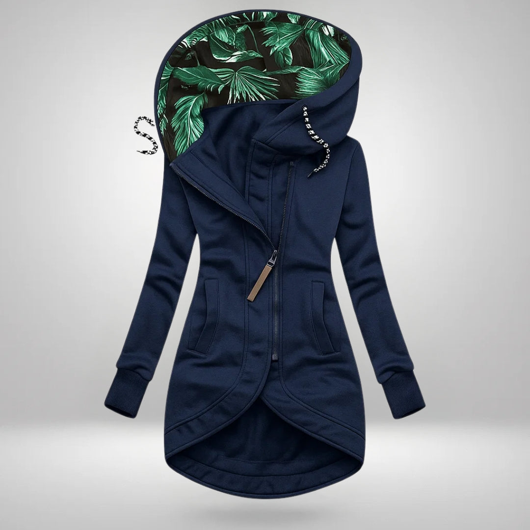 Manteau d'hiver long matelassé à capuchon pour femme