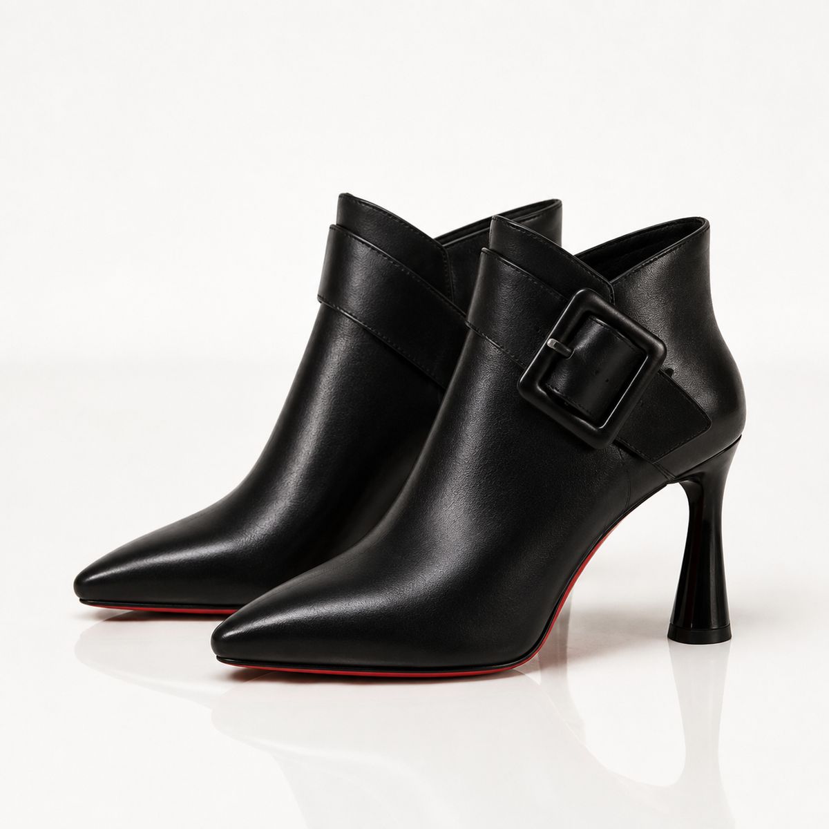 Raina | Bottillons en cuir à boucle