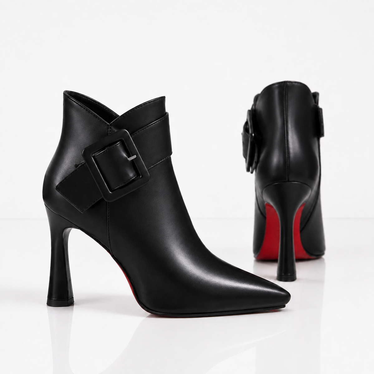 Raina | Bottillons en cuir à boucle
