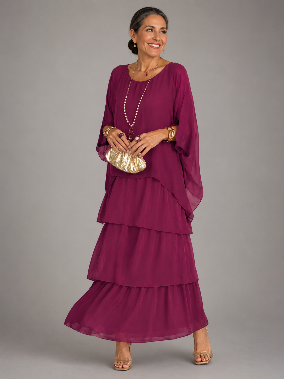 Chantal | Robe longue élégante et fluide