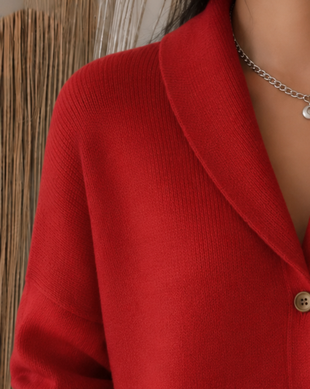 Sienna | Cardigan élégant à col boutonné