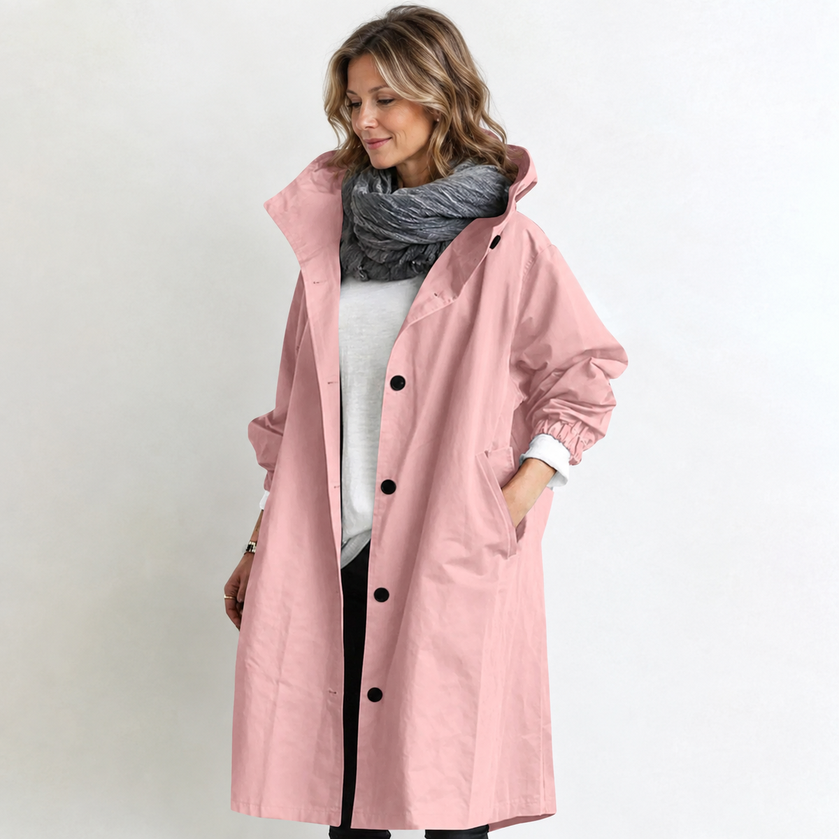 Marina | Long manteau à capuchon