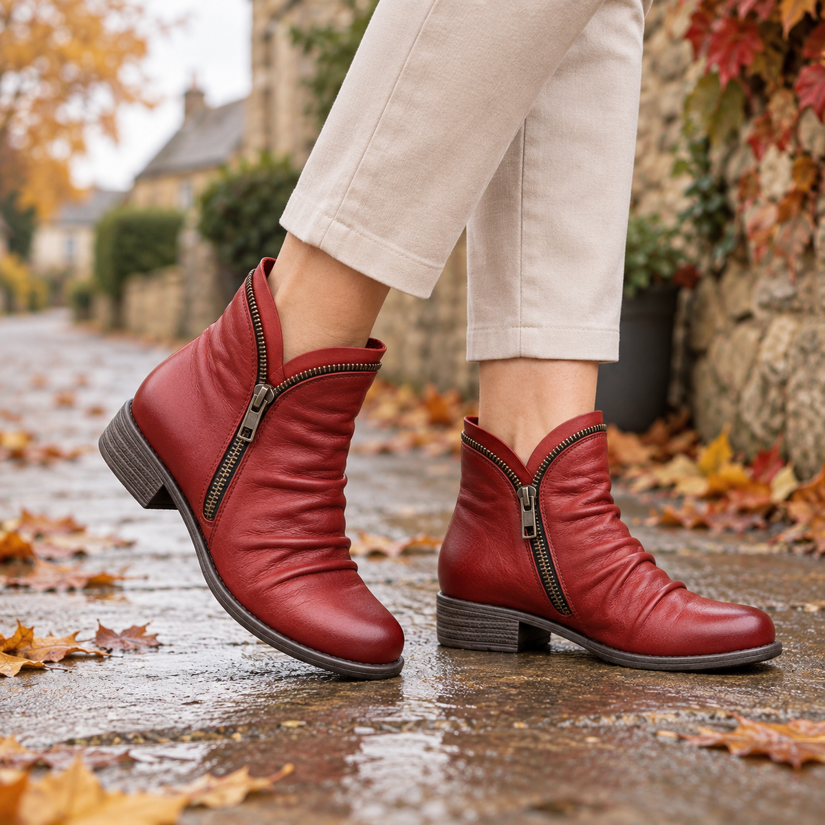 Bottillons confortables pour femme