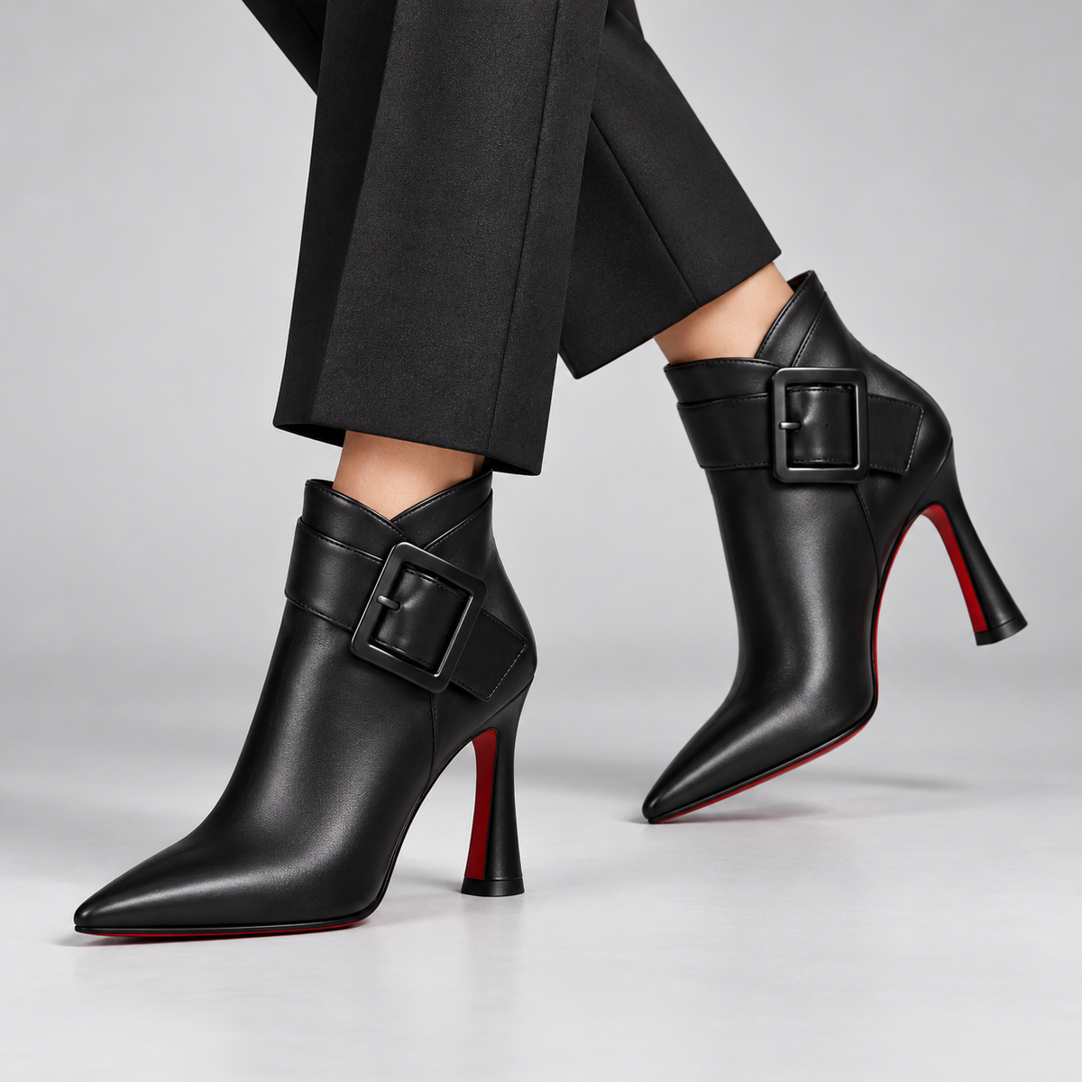Raina | Bottillons en cuir à boucle