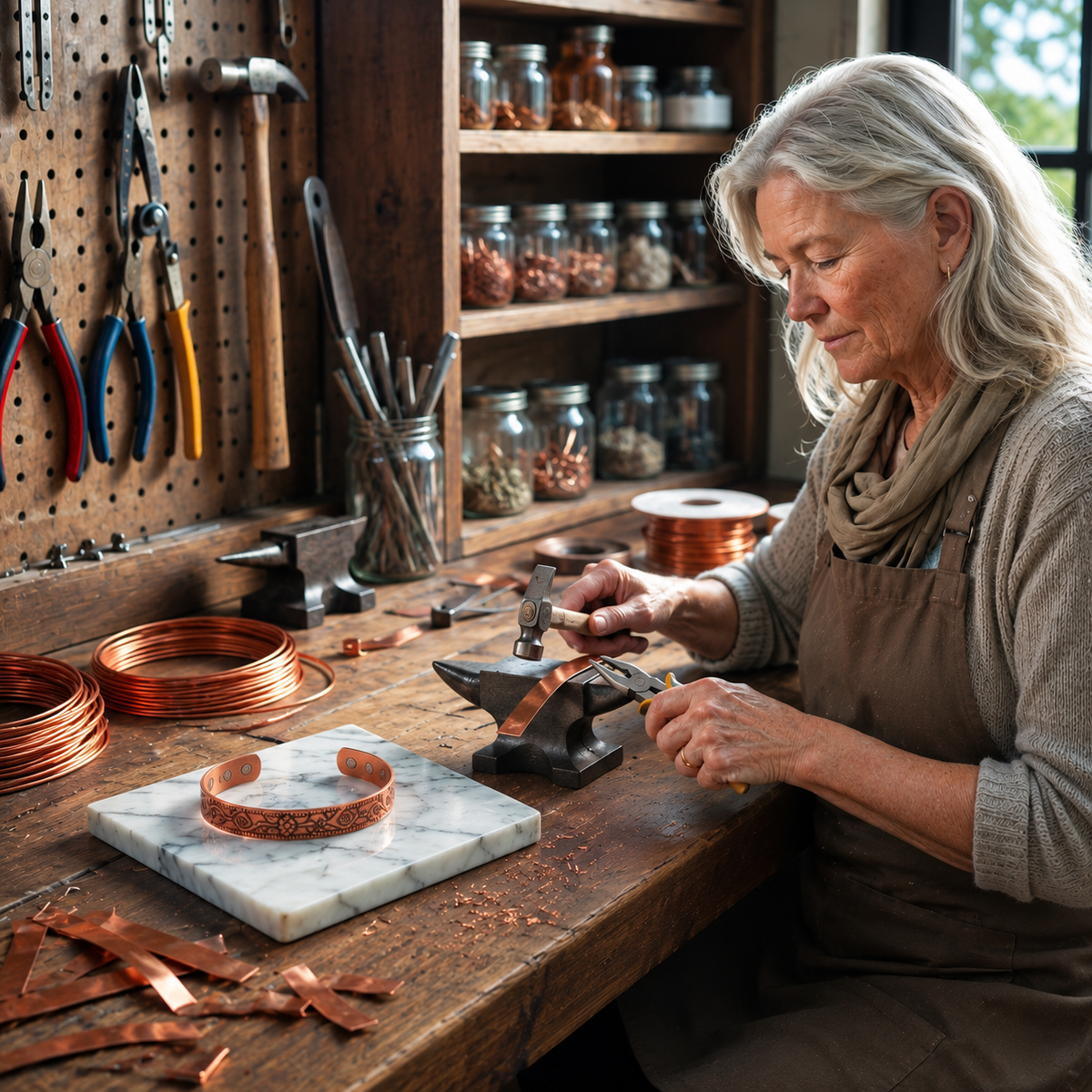 Flow Copper Bracelet