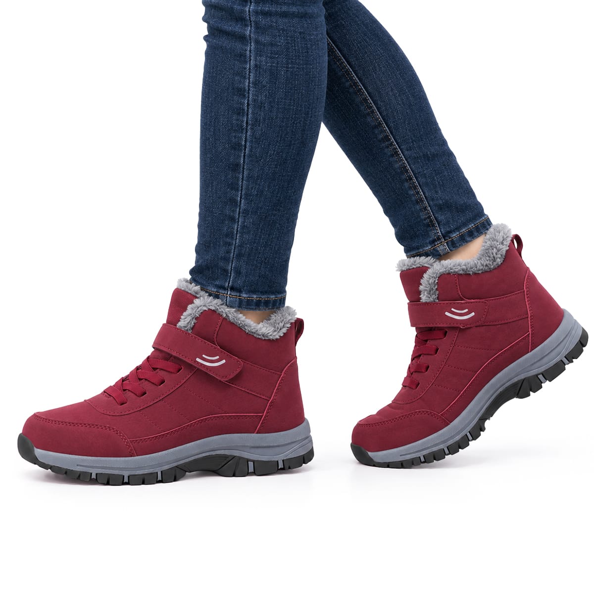 Bottines d’hiver doublées | Fermeture autoagrippante