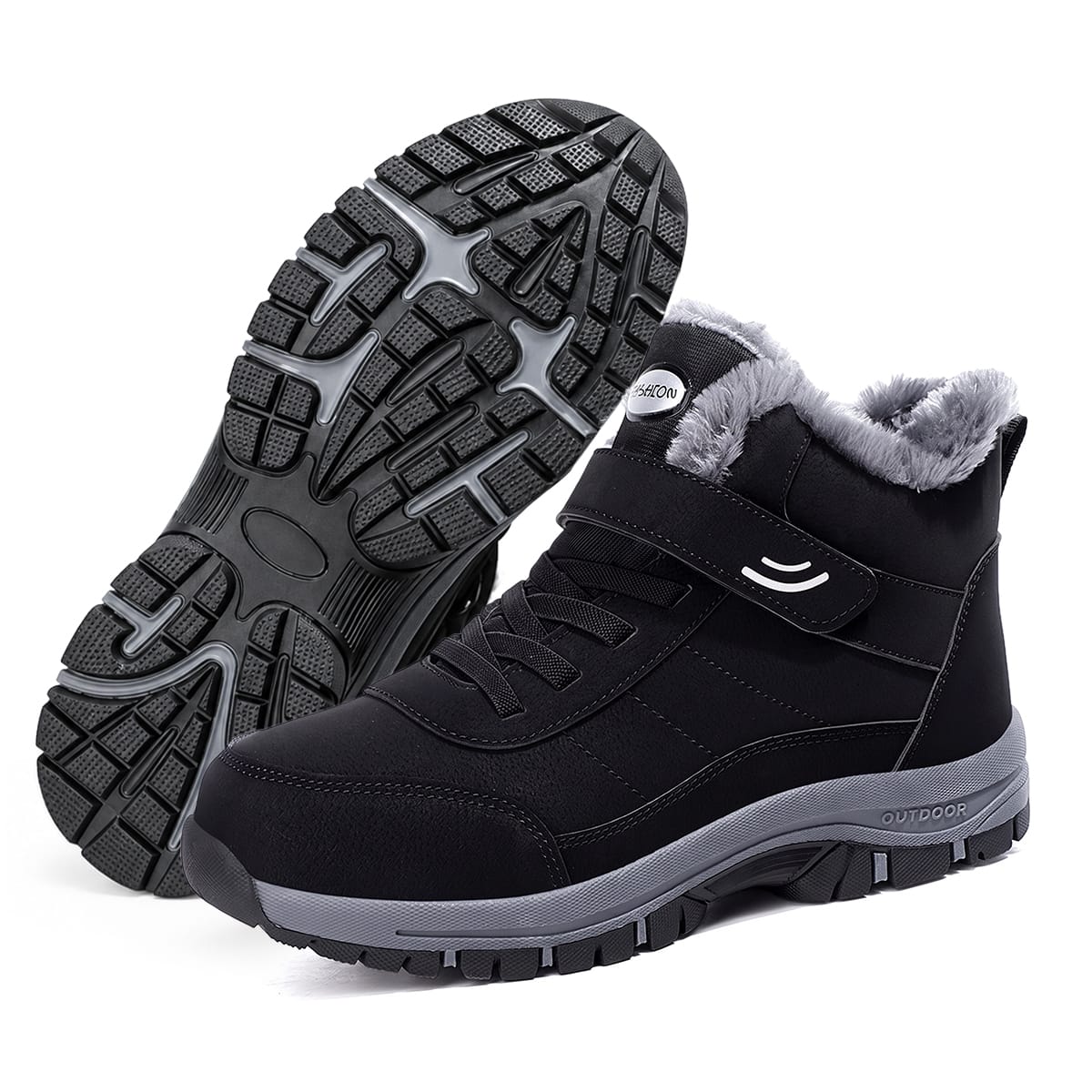 Bottines d’hiver doublées | Fermeture autoagrippante