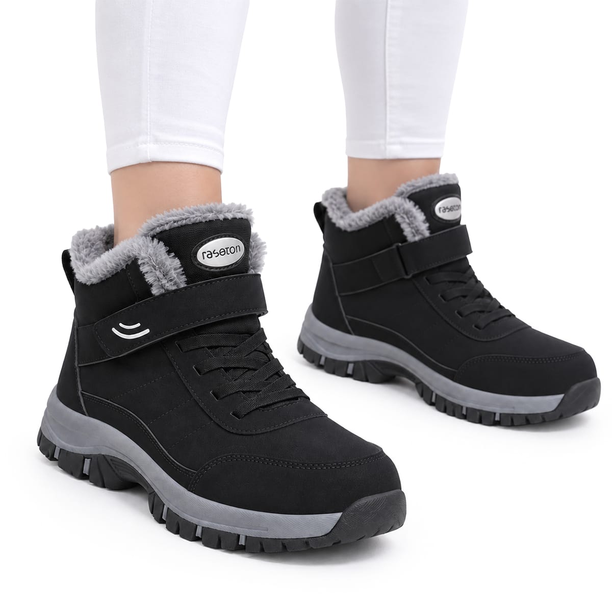 Bottines d’hiver doublées | Fermeture autoagrippante