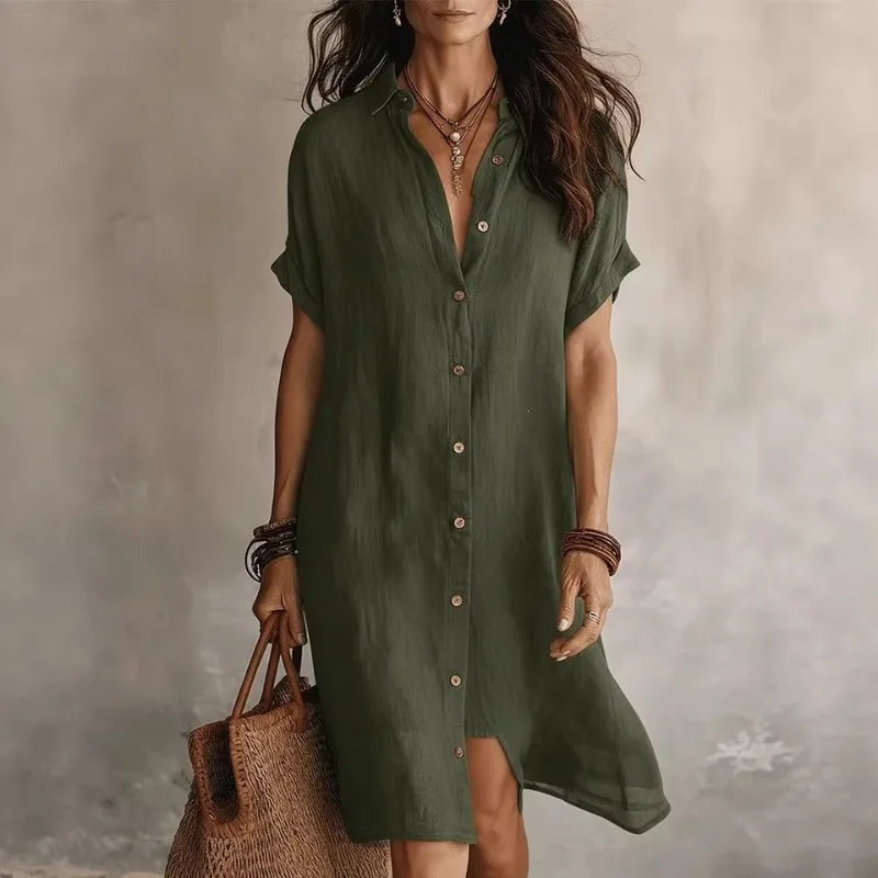 Rowan | Robe-chemise boutonnée