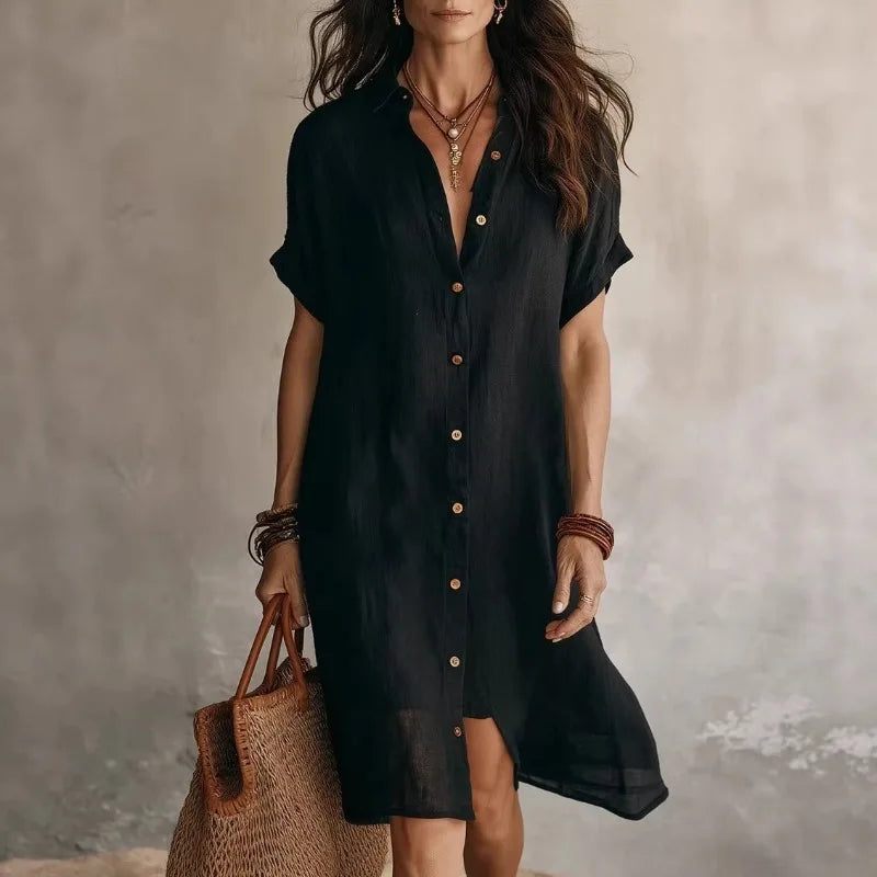 Rowan | Robe-chemise boutonnée