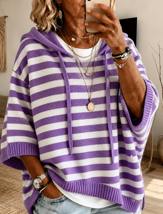 Rayé mauve