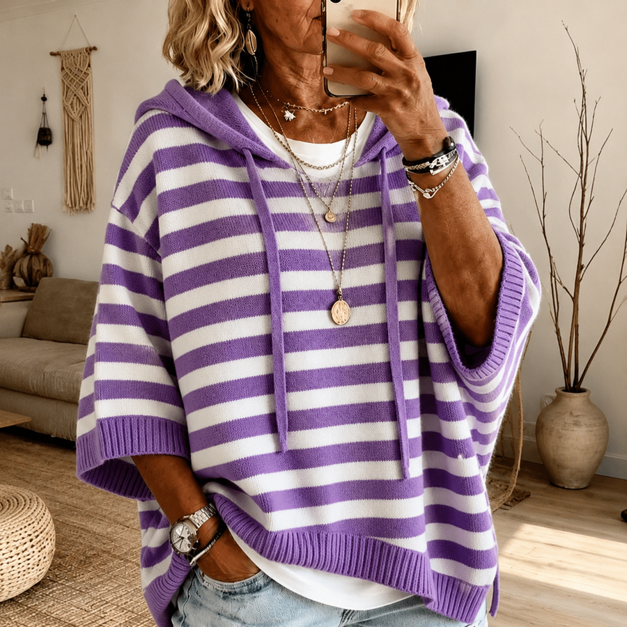 Rayé mauve