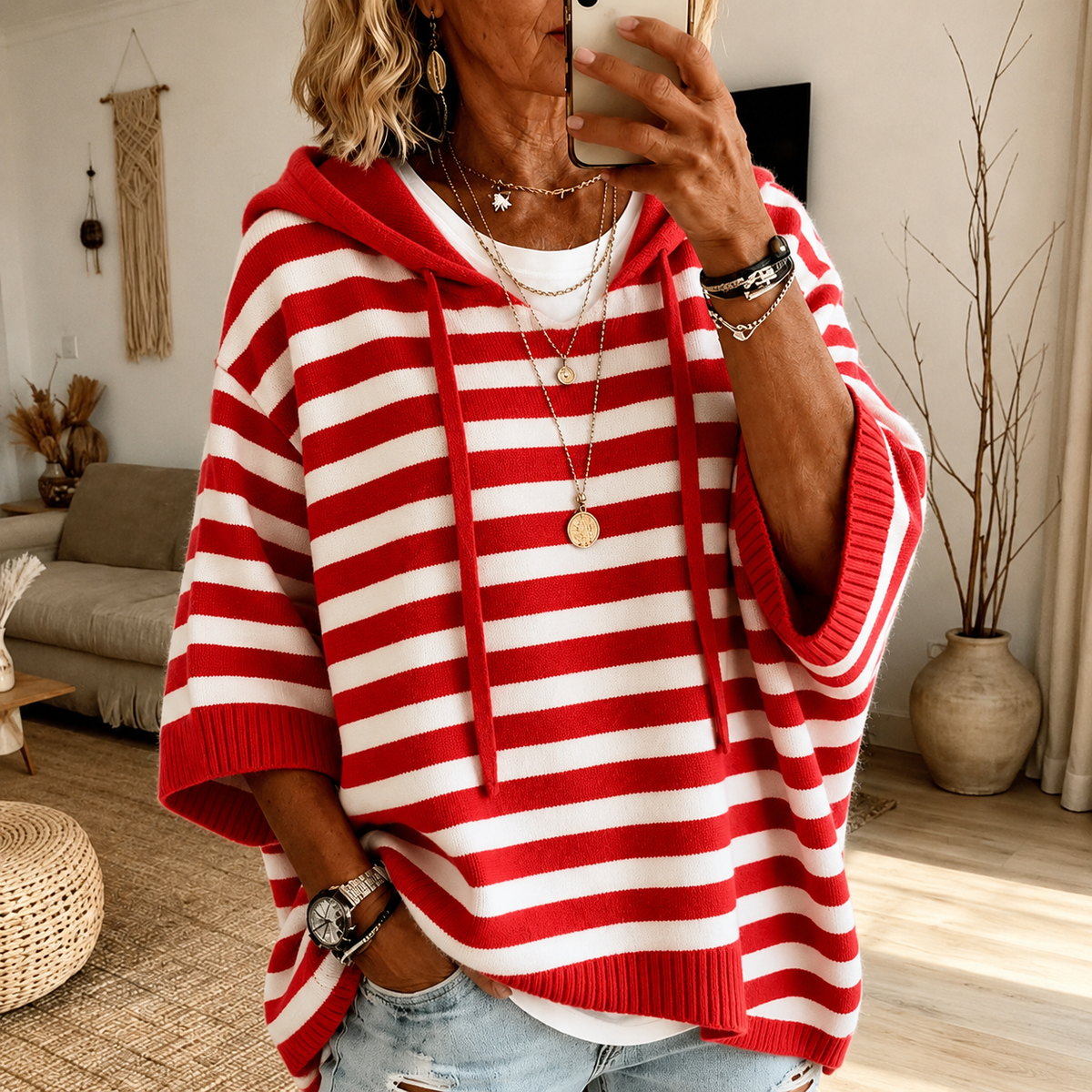 Rayé rouge