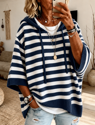 Rayé bleu marine