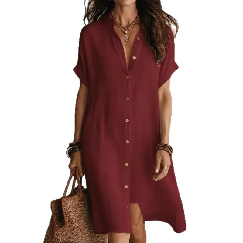 Rowan | Robe-chemise boutonnée