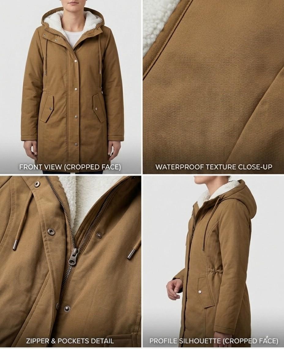 Women’s Warm Hooded Puffer Coat