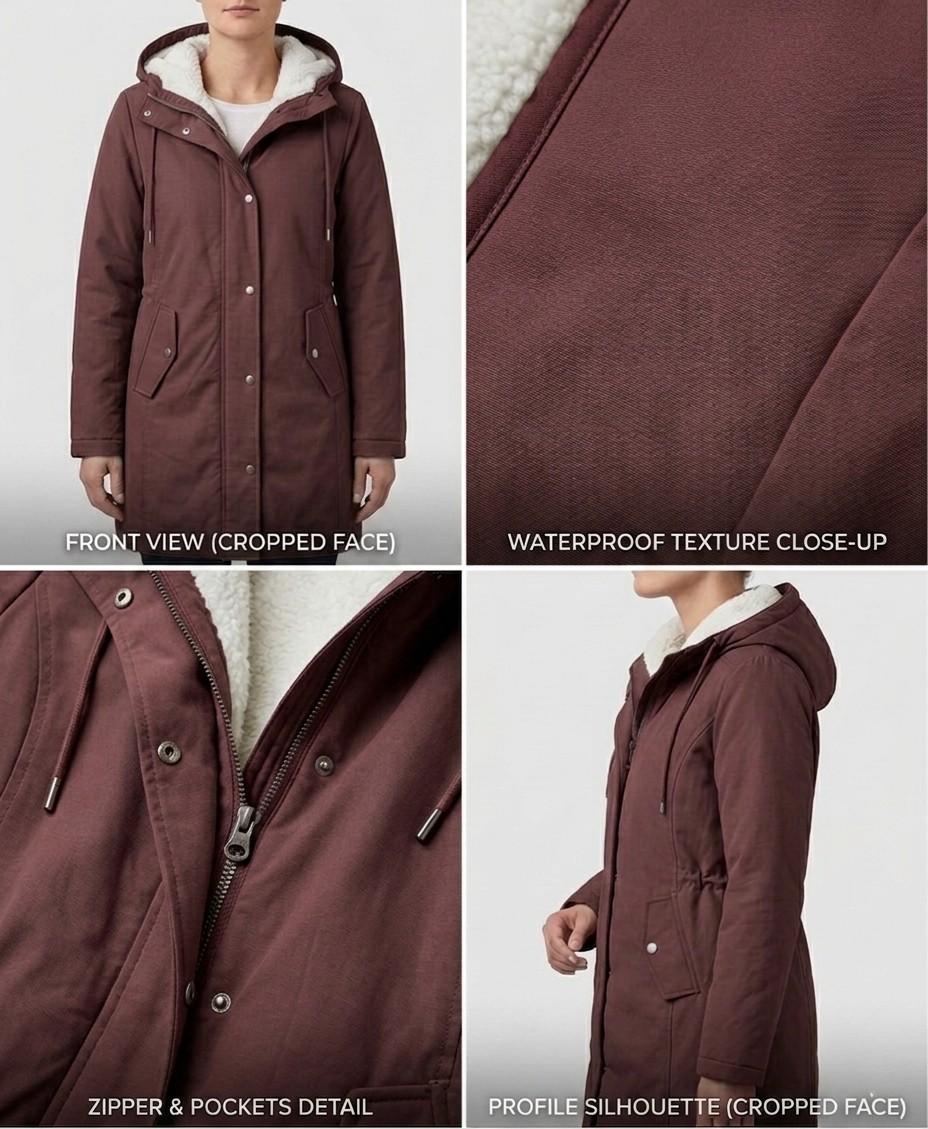 Women’s Cozy Hooded Weatherproof Coat