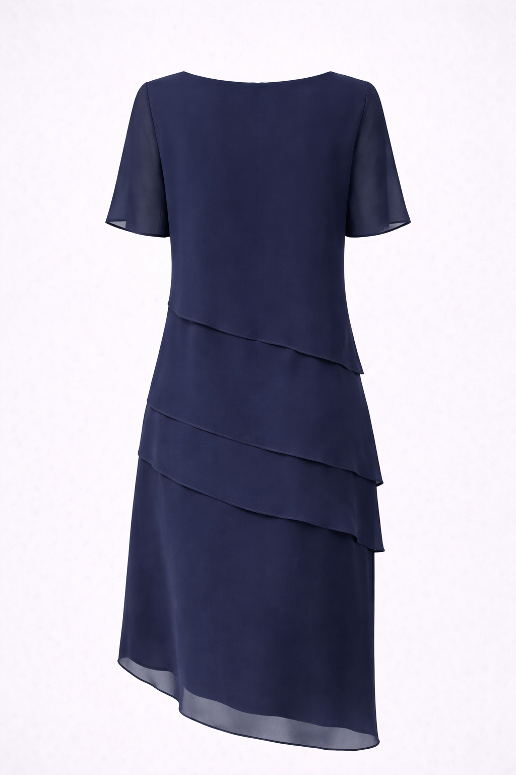 Diane | Robe mi-longue en mousseline superposée