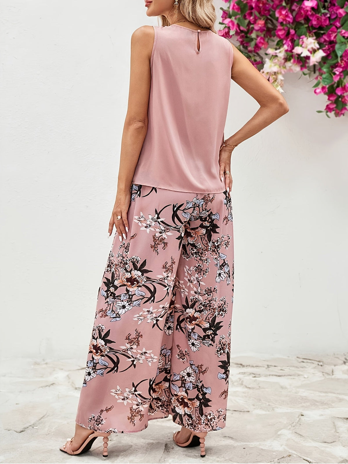 Erica | Ensemble rose fleuri