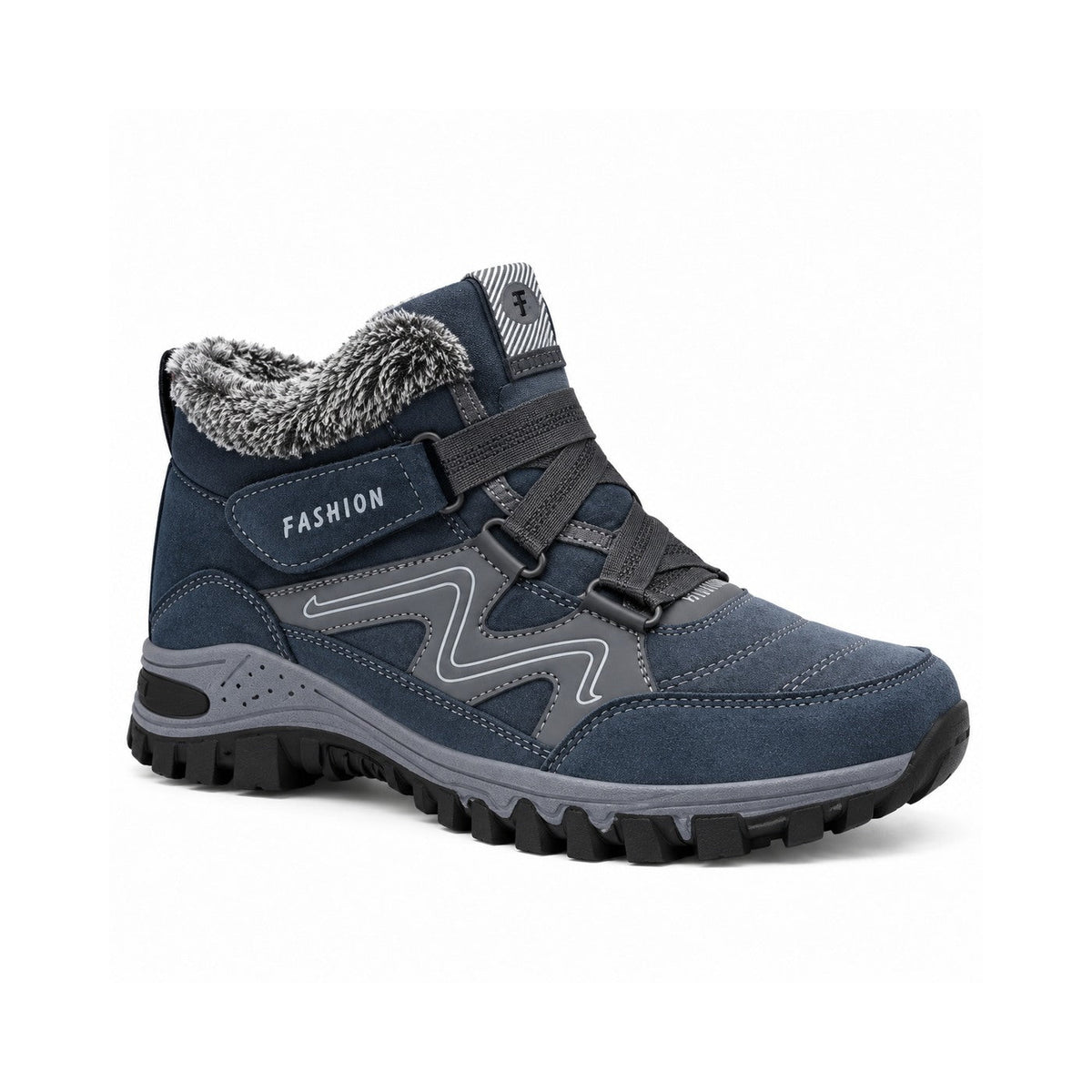 Bout large – bottes d'hiver, photo de studio sur fond blanc