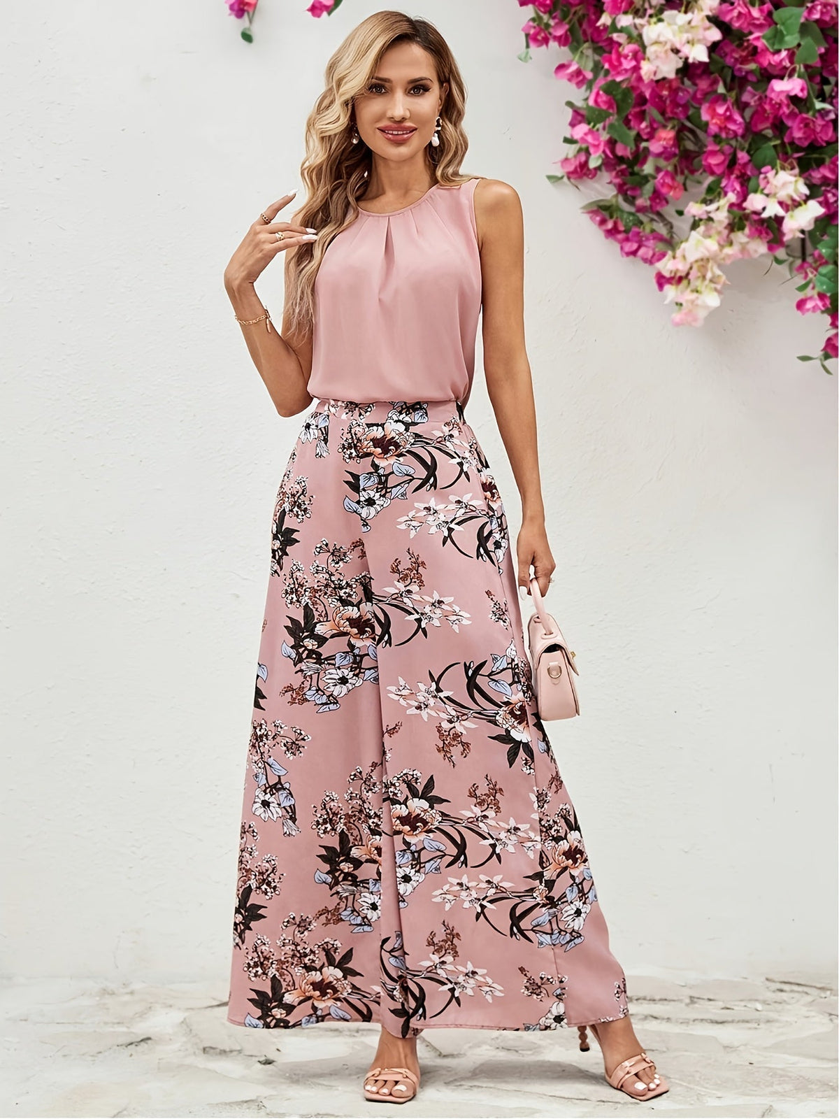 Erica | Ensemble rose fleuri