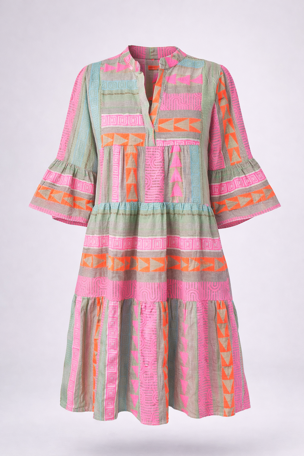 Sylvie | Robe bohème à motifs patchwork