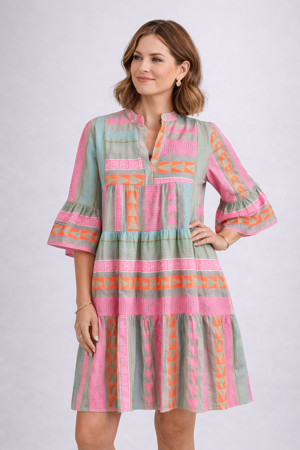 Sylvie | Robe bohème à motifs patchwork