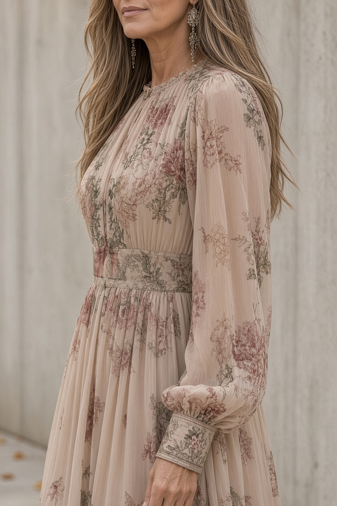 Luna | Robe longue fleurie