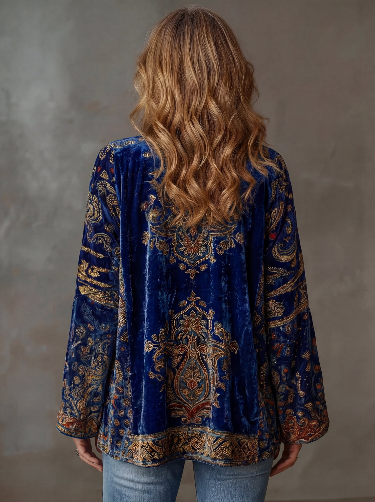Amara | Veste kimono bohème brodée