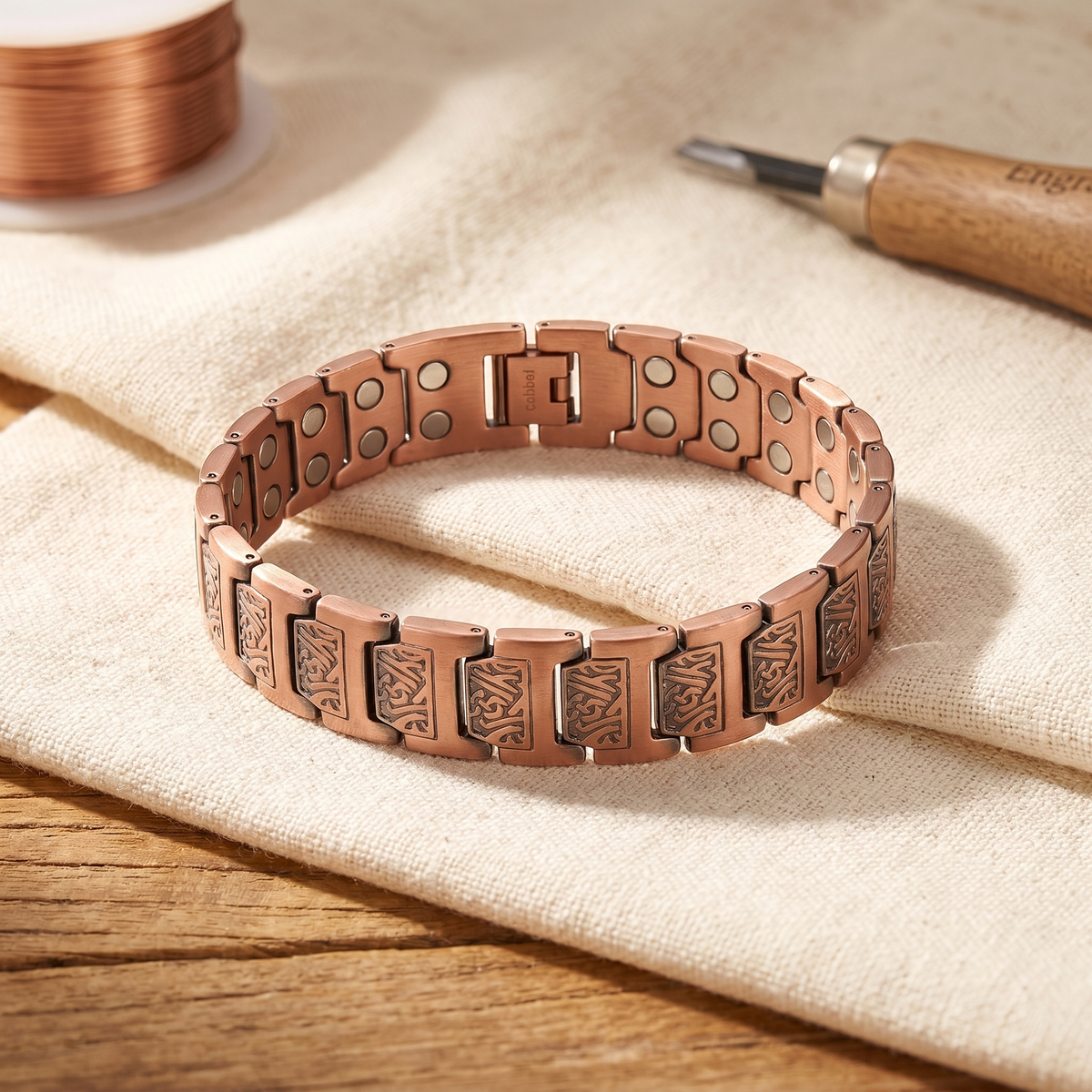 Glen | Bracelet en cuivre pour hommes
