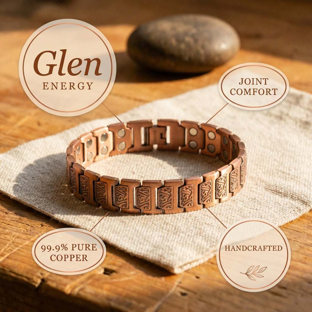 Glen | Bracelet en cuivre pour hommes