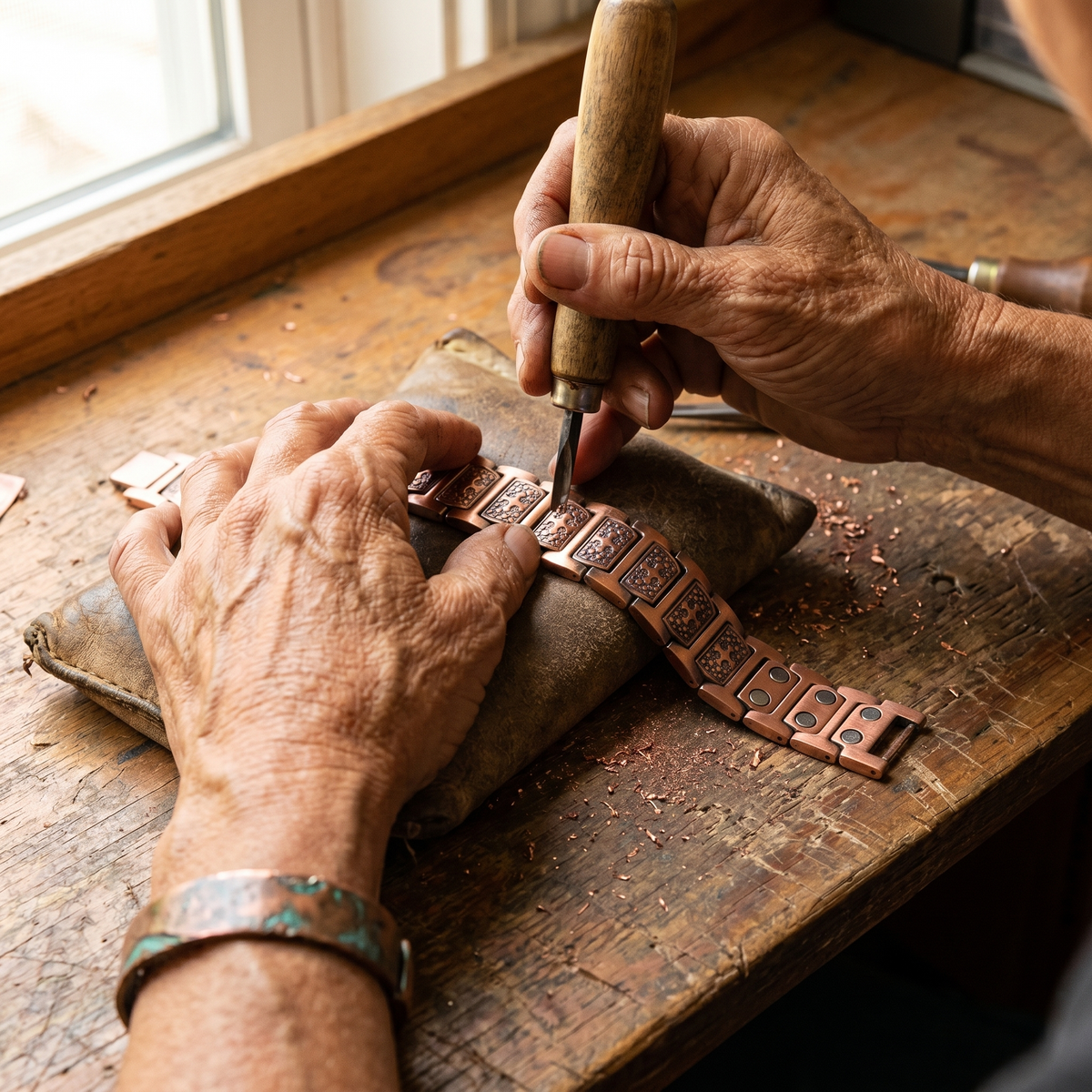 Gale | Bracelet en cuivre pour hommes