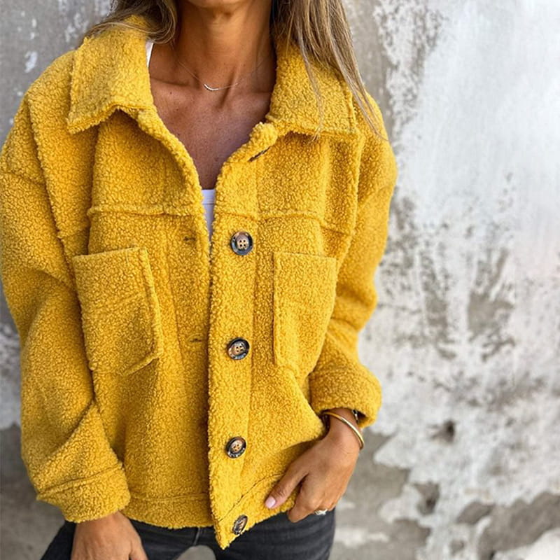 Harriet™ | Veste boutonnée en teddy tout doux