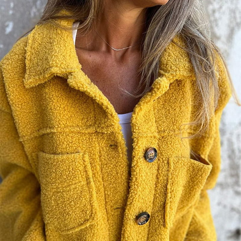 Harriet™ | Veste boutonnée en teddy tout doux