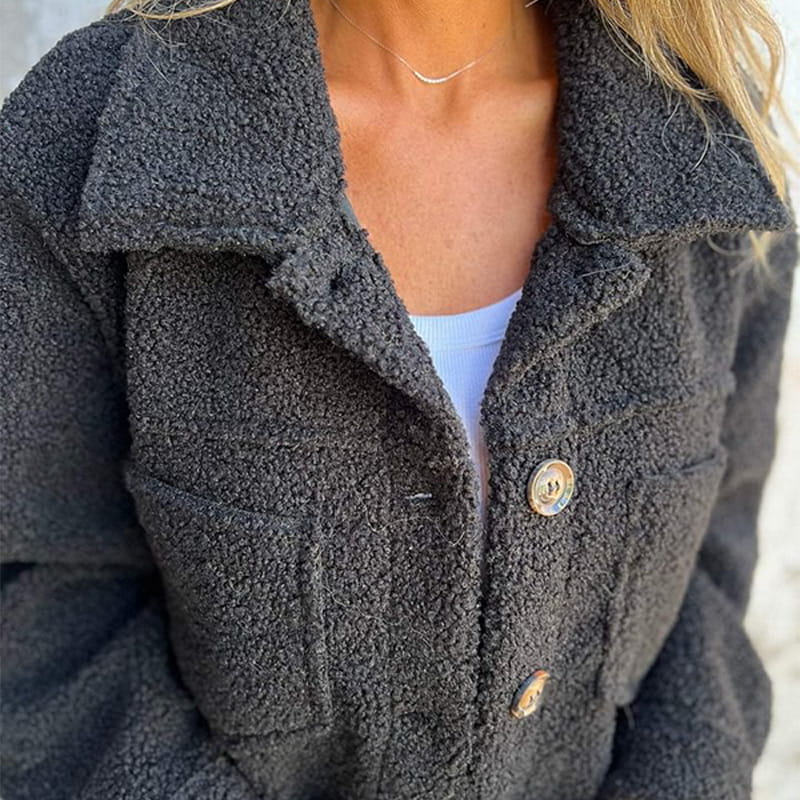 Harriet™ | Veste boutonnée en teddy tout doux